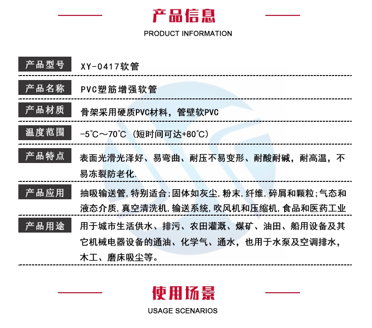 PVC方筋增強(qiáng)軟管 PVC方筋增強(qiáng)軟管